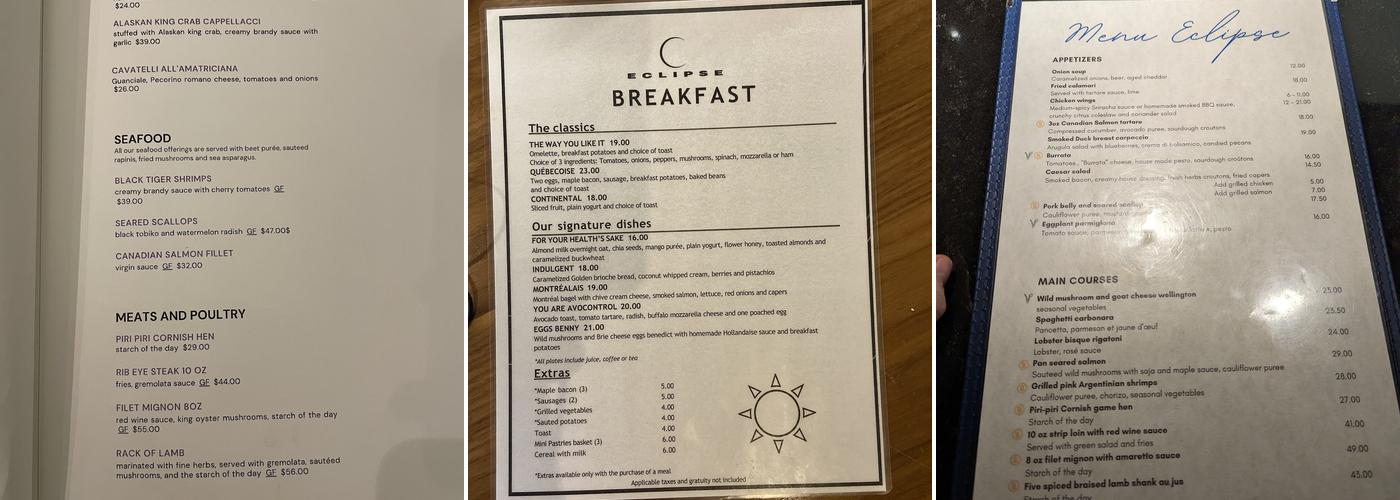 Eclipse Menu