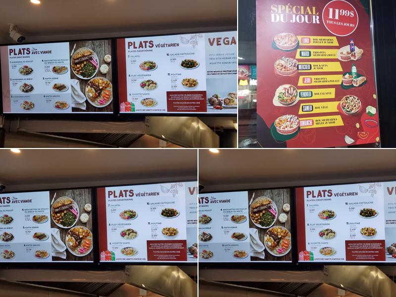 Restaurant Boustan Menu