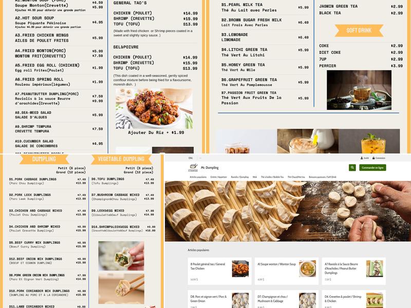 Mr. Dumpling Menu