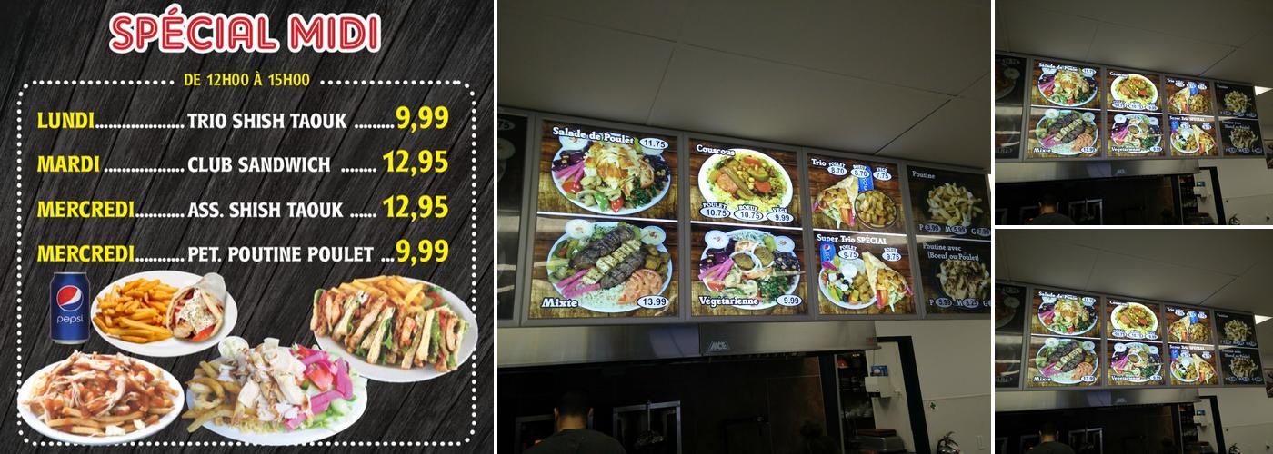 Monsieur Shish Taouk Menu