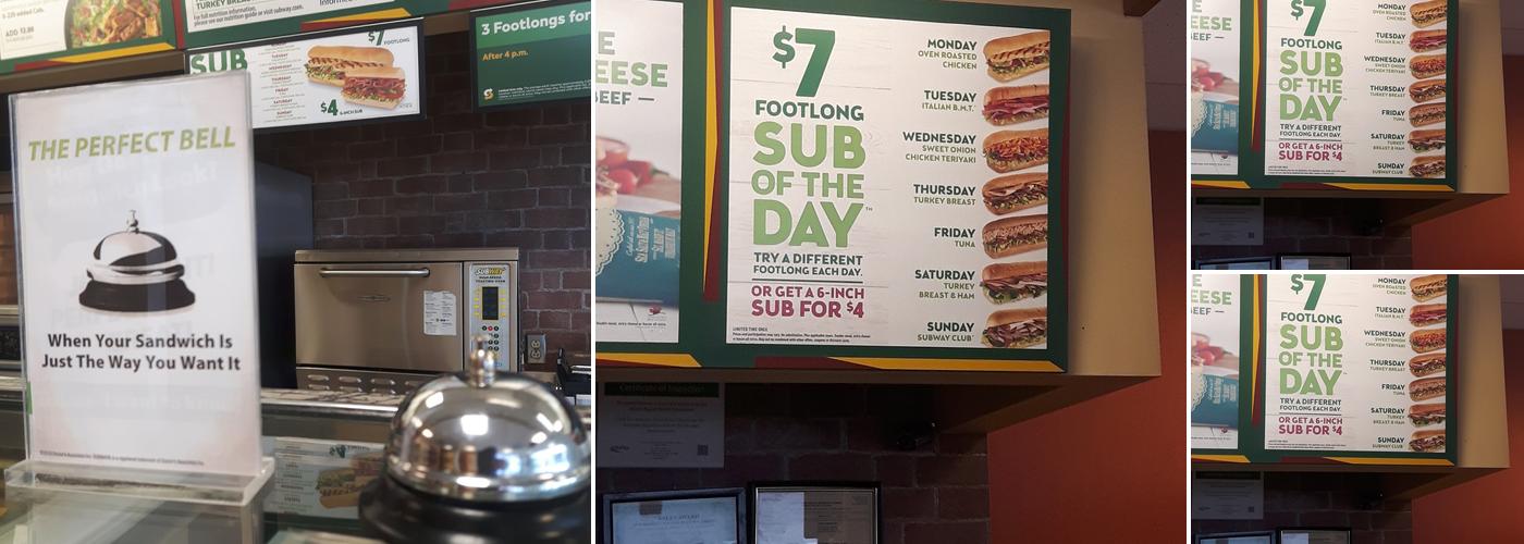 Subway Menu