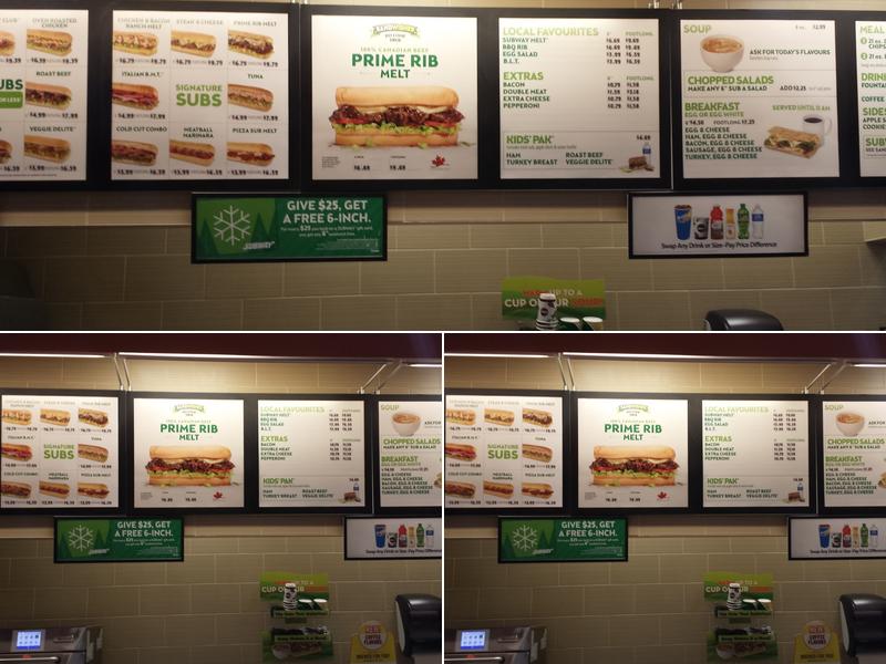 Subway Menu