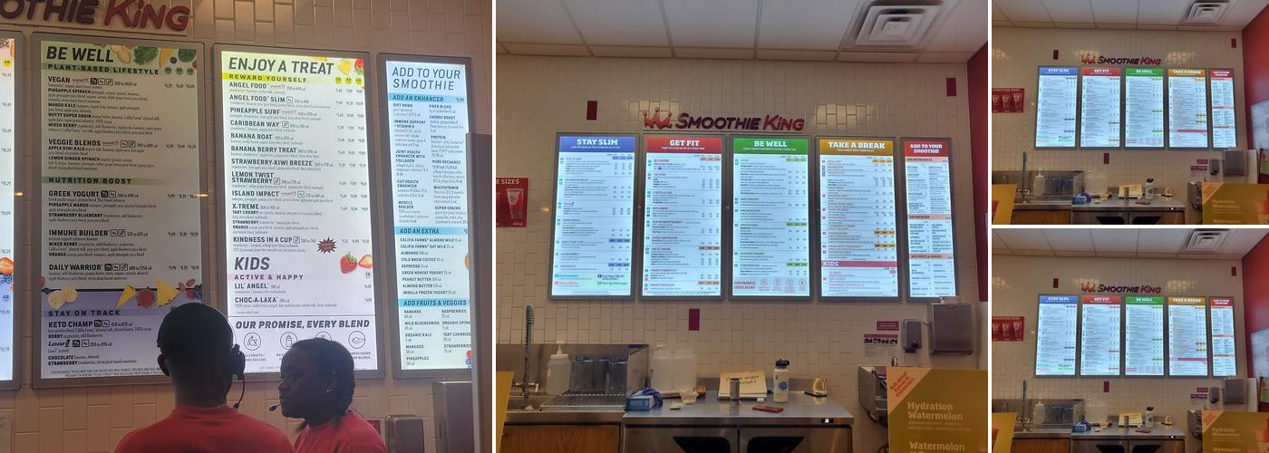 Smoothie King Menu