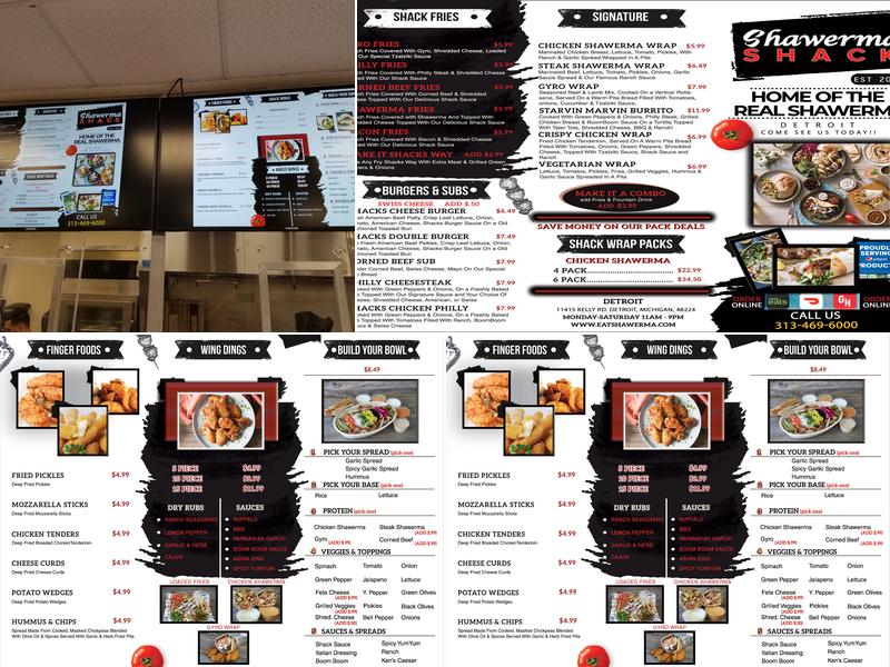 Shawarma Shack Menu