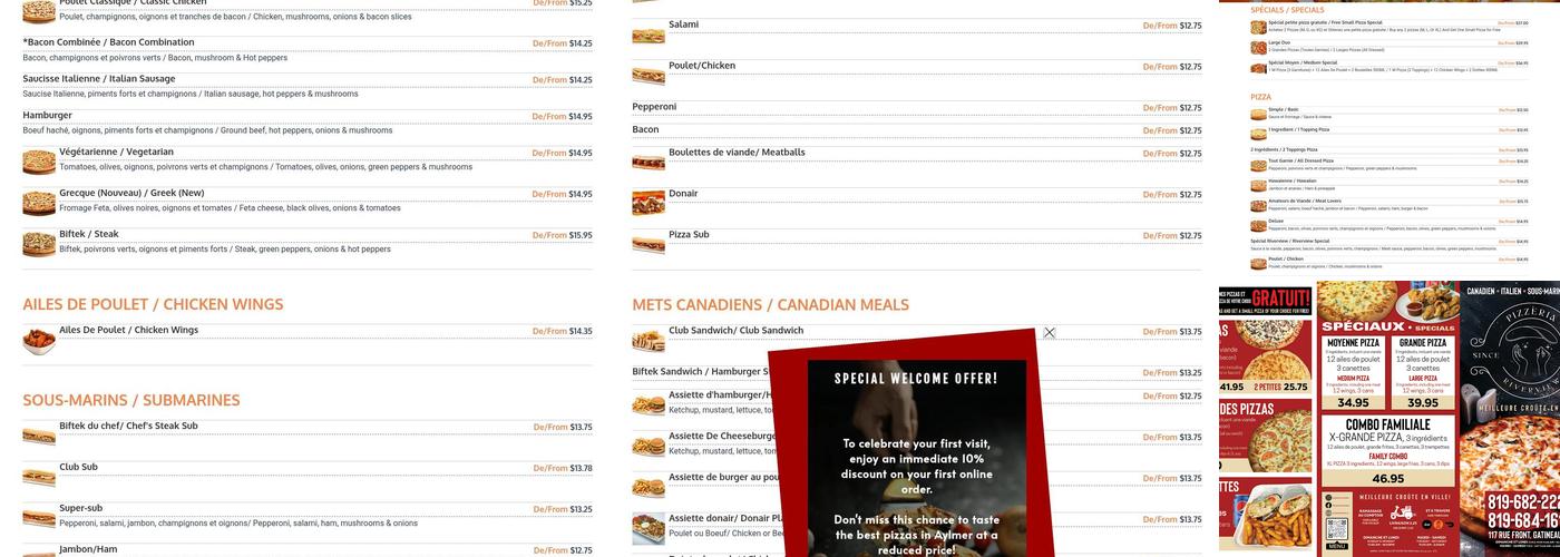 Pizza Riverview Menu