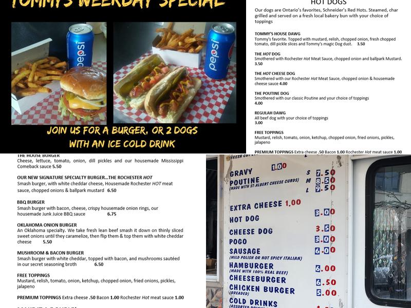 Tommy’s Chip Wagon Menu