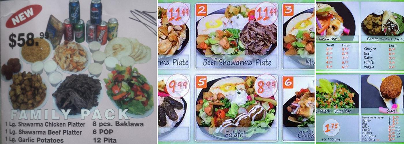 SHAWARMA SPOT Menu