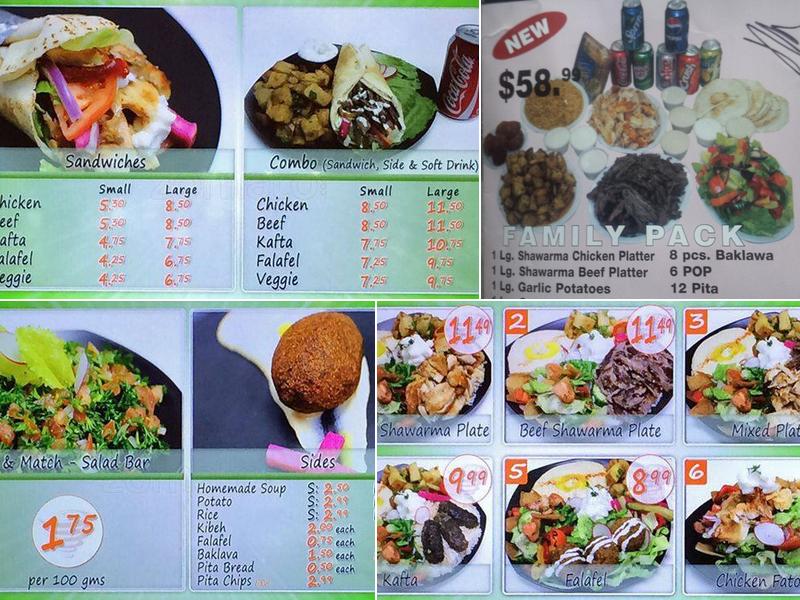 SHAWARMA SPOT Menu
