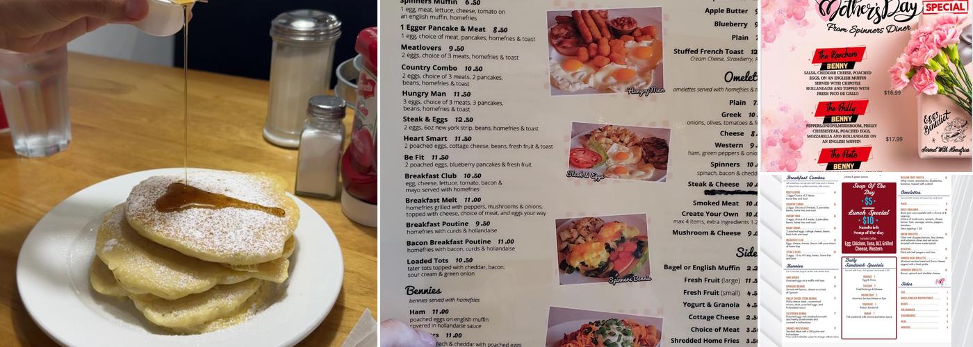 Spinners Diner Menu