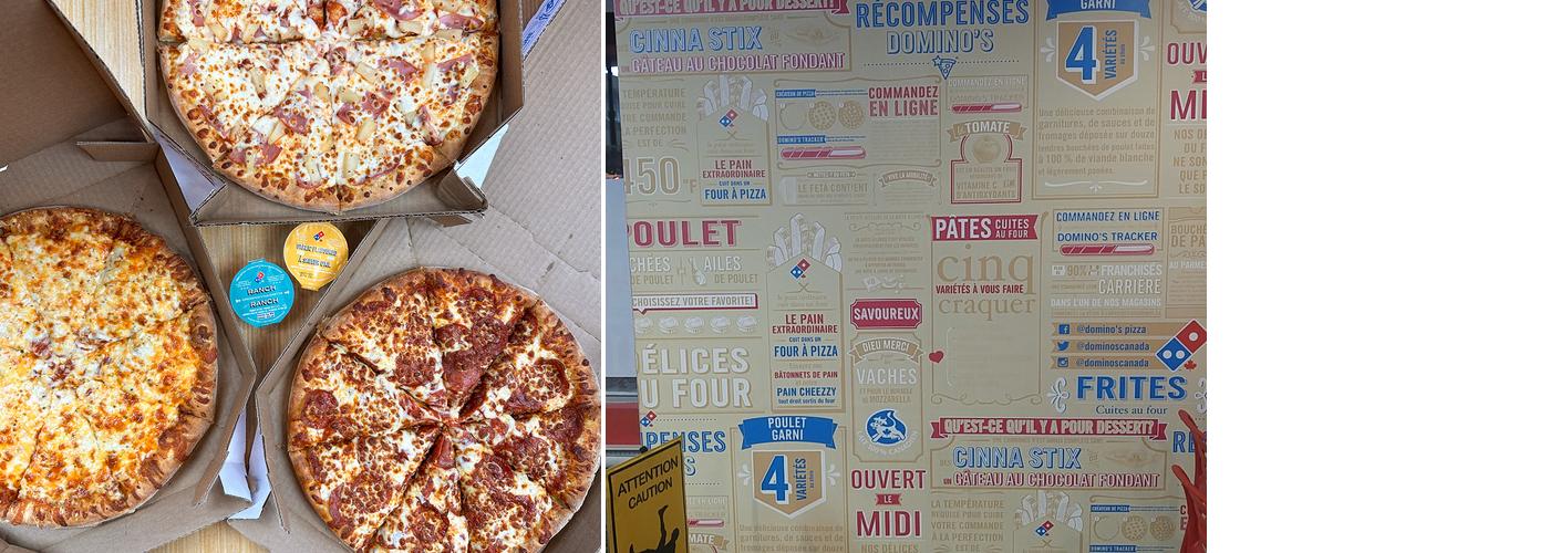 Domino's Pizza Menu