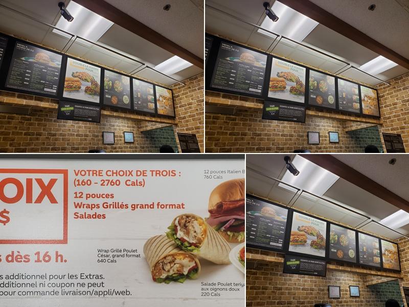 Subway Menu