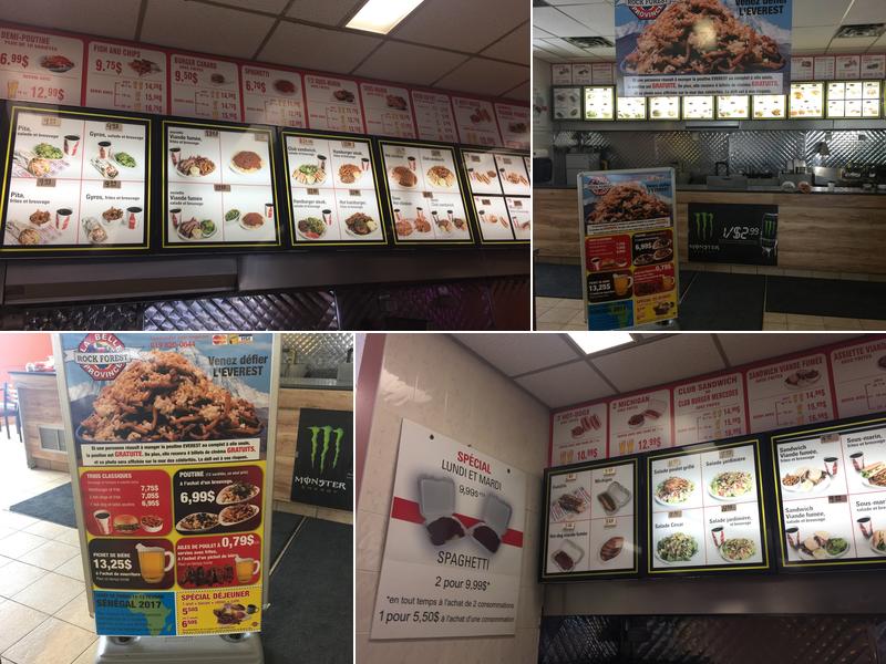 La Belle Province Rock Forest Menu