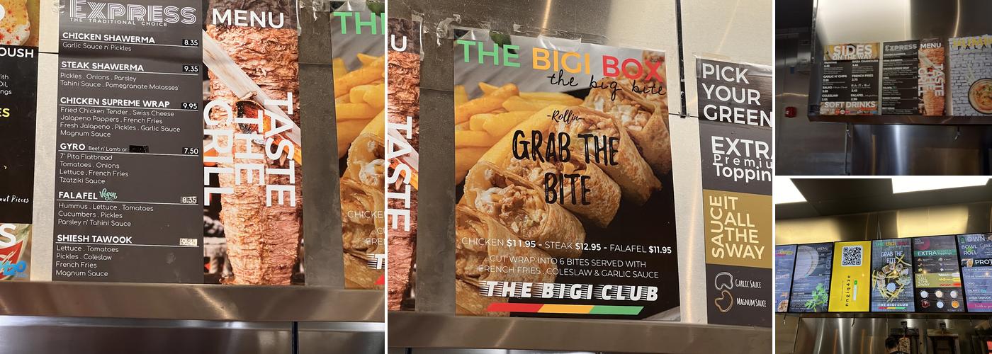 Shawerma Bite Menu