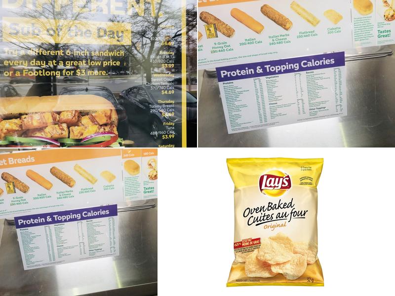 Subway Menu