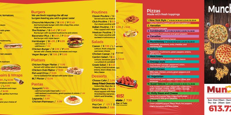 The Greek Flame and Pizza Menu