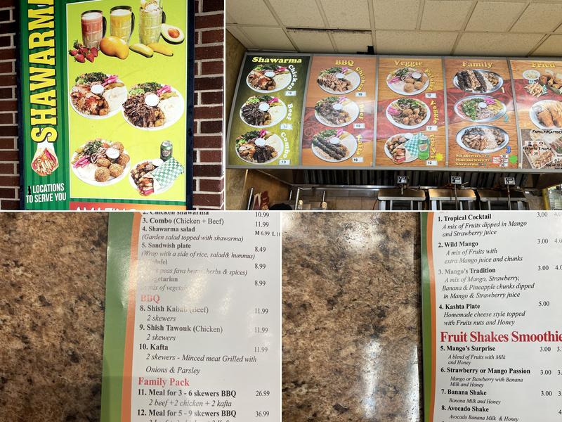 Shawarma Mango's - Alta Vista Menu