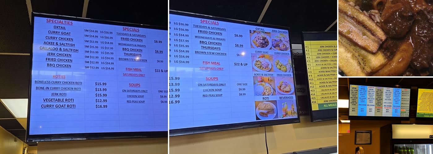 Ocho Rios Caribbean Eatery Menu