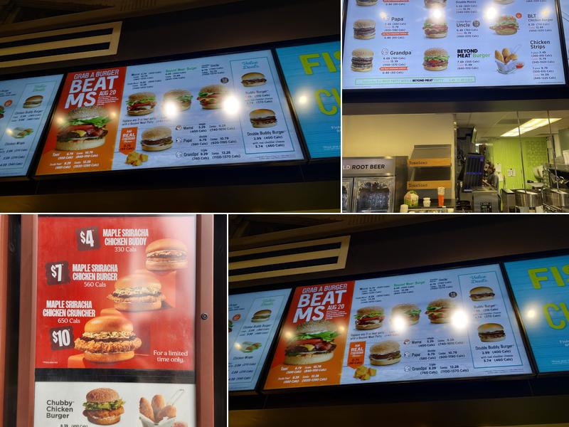 A&W Canada Menu