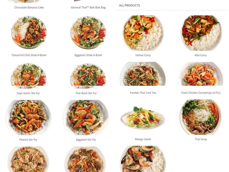 Thai Express Restaurant La Prairie Menu