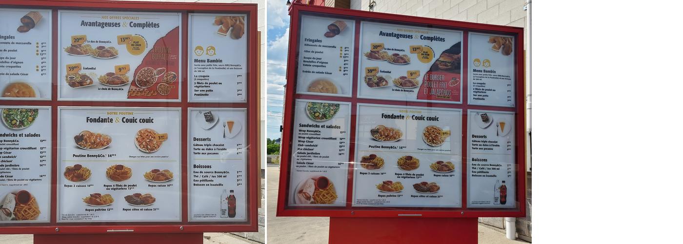 Benny & Co. Menu