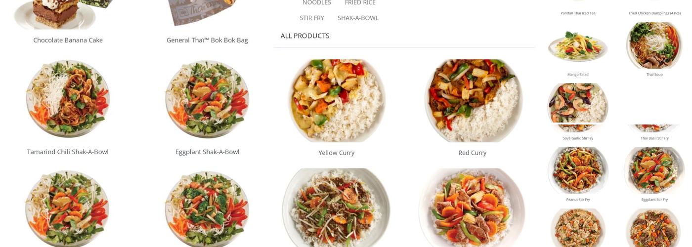 Thai Express Restaurant Richelieu Menu