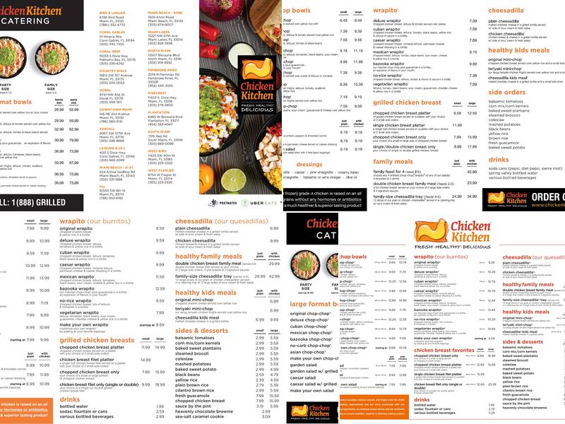 Chicken Kitchen Menu