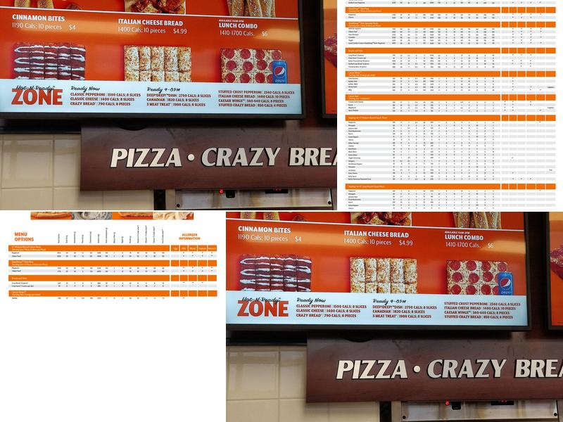 Little Caesars Pizza Menu