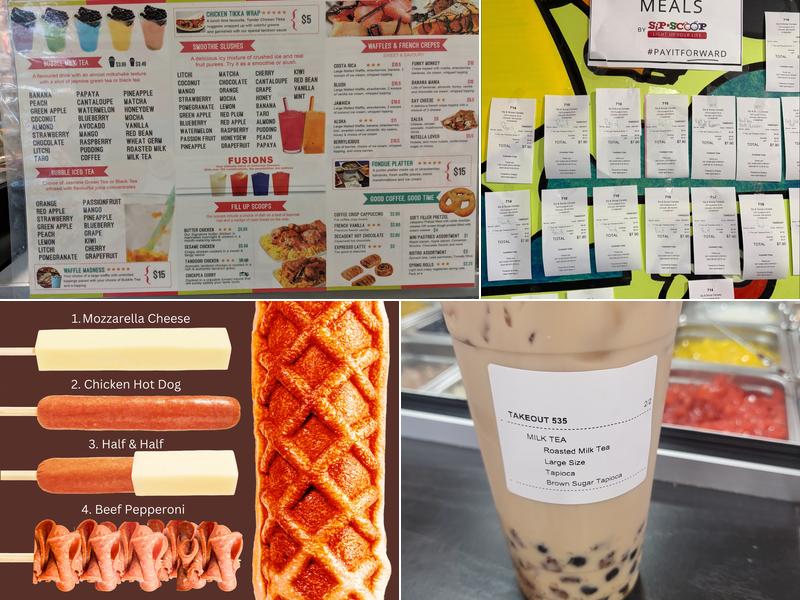 Sip & Scoop Canada Menu