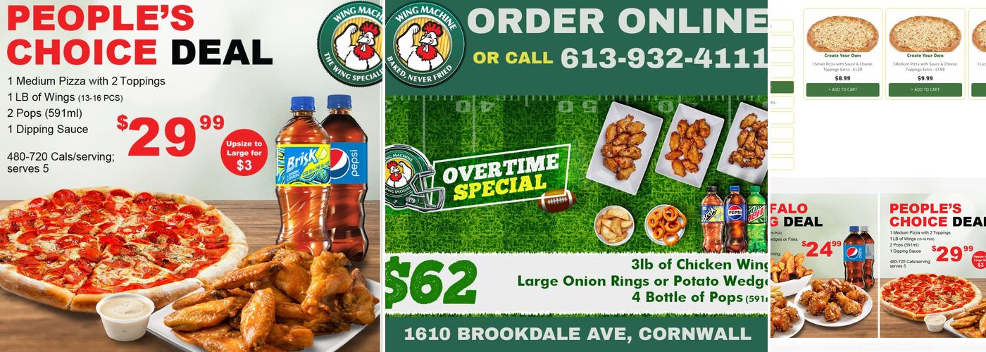 Wing Machine Menu
