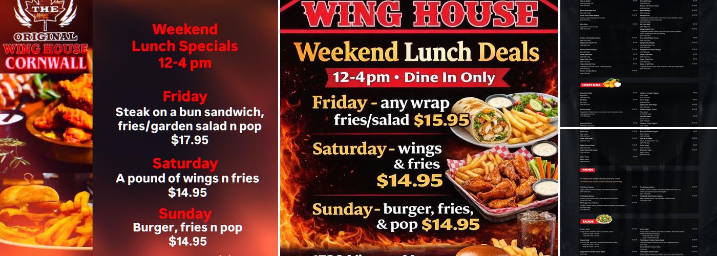 Wing House Menu