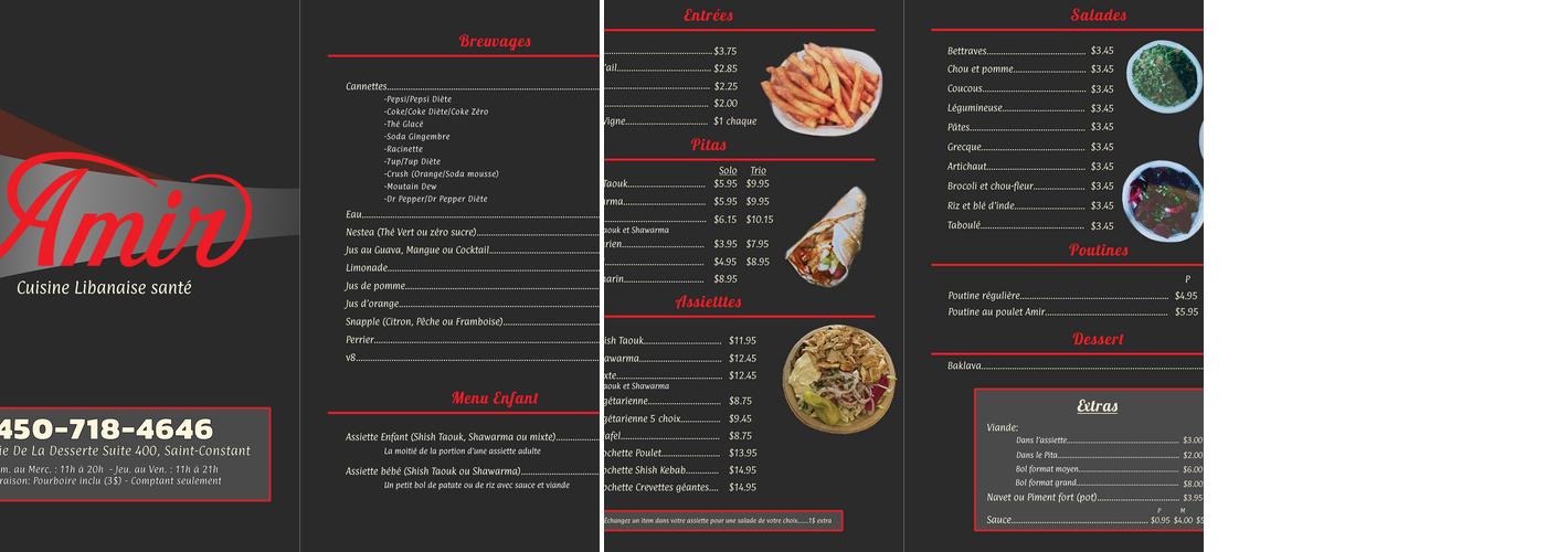 Amir Menu