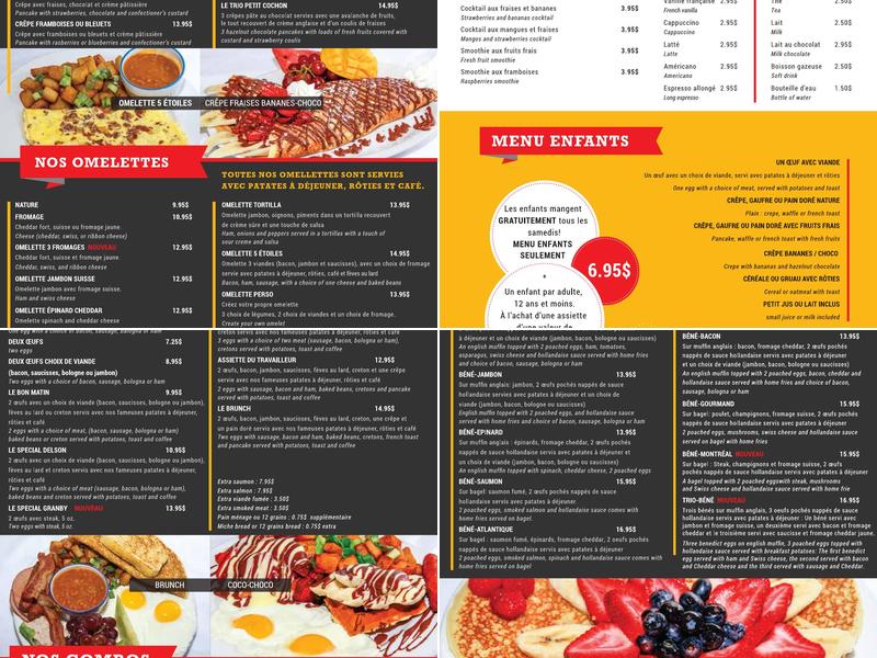 Eggsoleil Menu