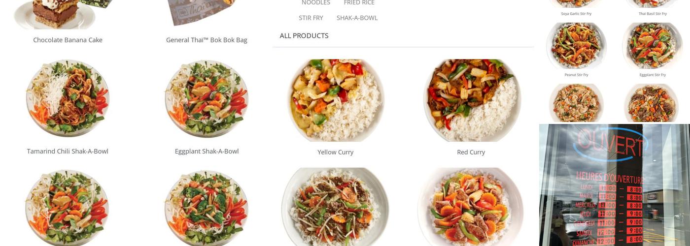 Thai Express Restaurant Delson Menu