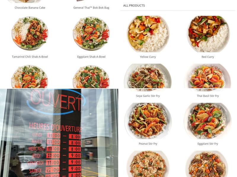 Thai Express Restaurant Delson Menu