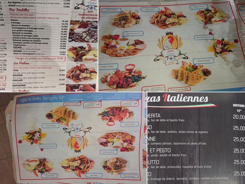Salut Québec Menu