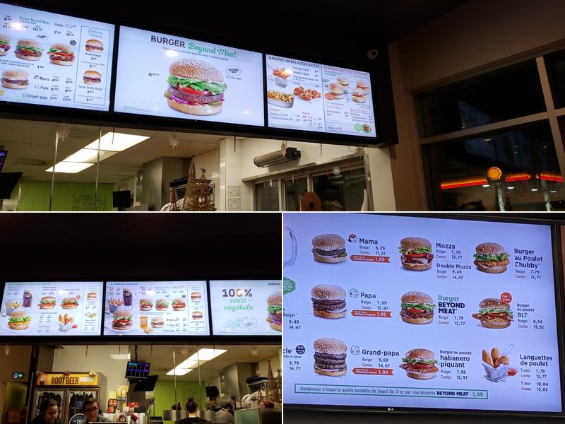 A&W Canada Menu