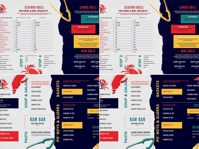 Hook & Reel Cajun Seafood Menu