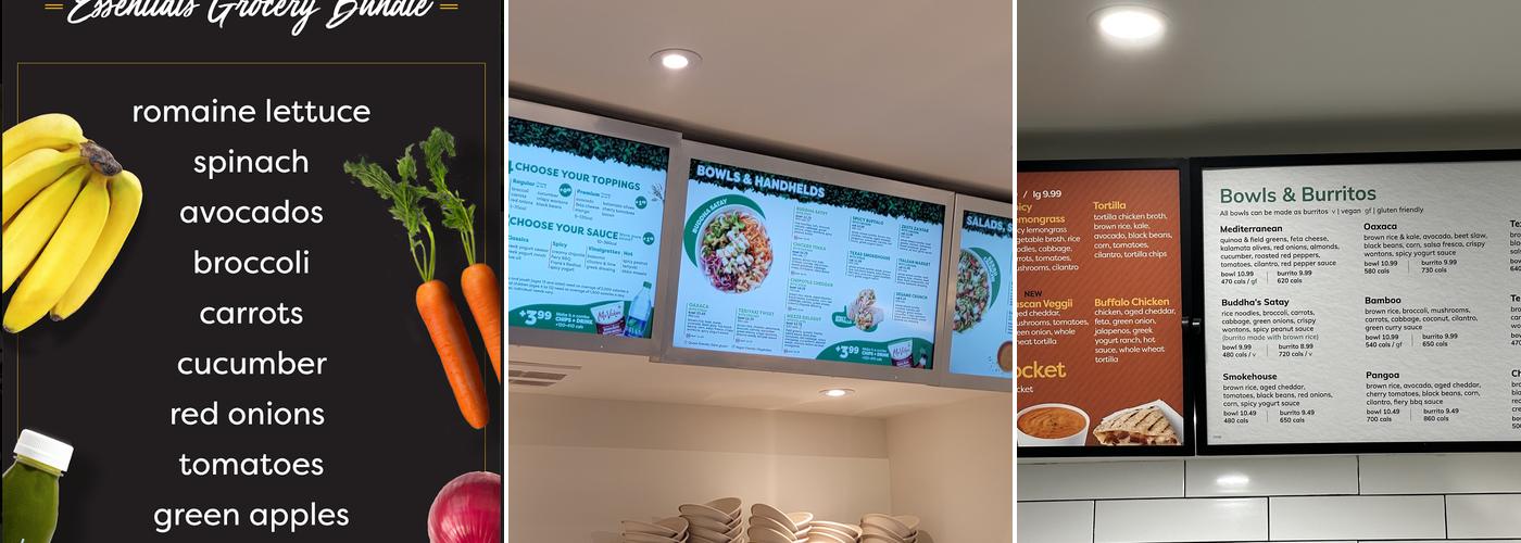 Freshii Menu