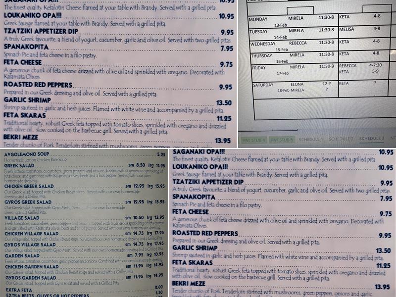 Nick the Greek Restaurant - Dougall Square Menu