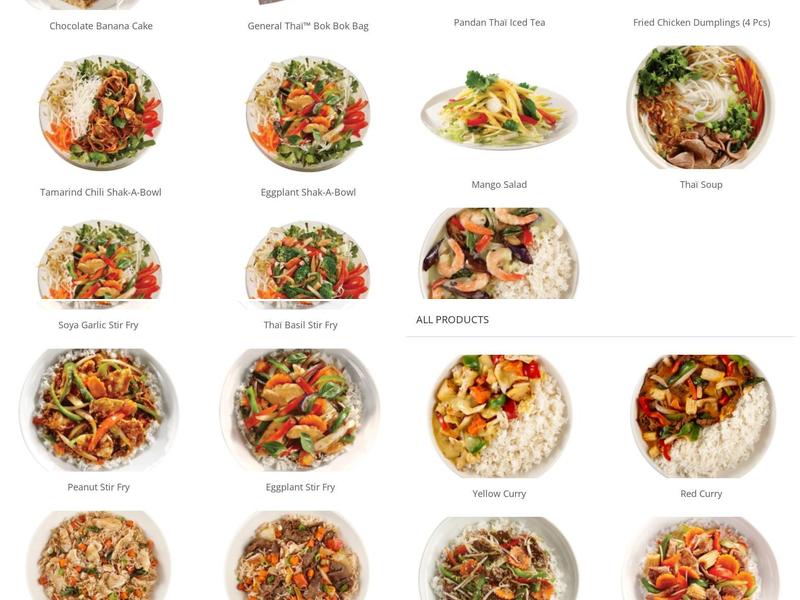 Thai Express Restaurant Ottawa Menu