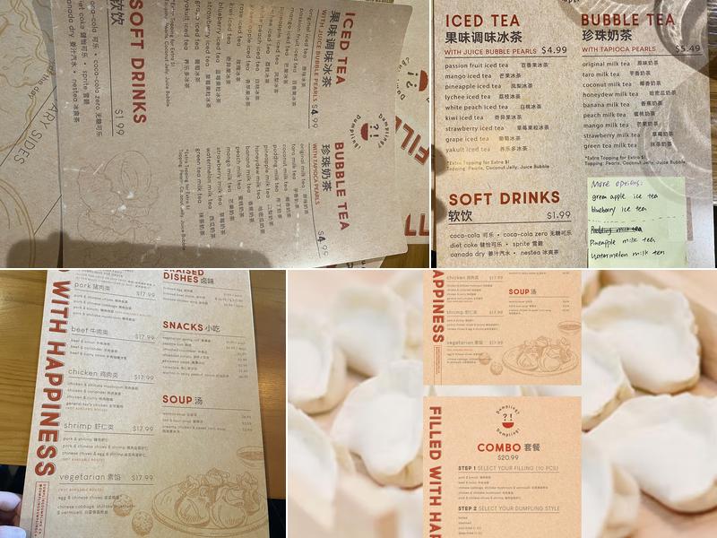 Dumpling? Dumpling! - Centrepointe Dr. Menu