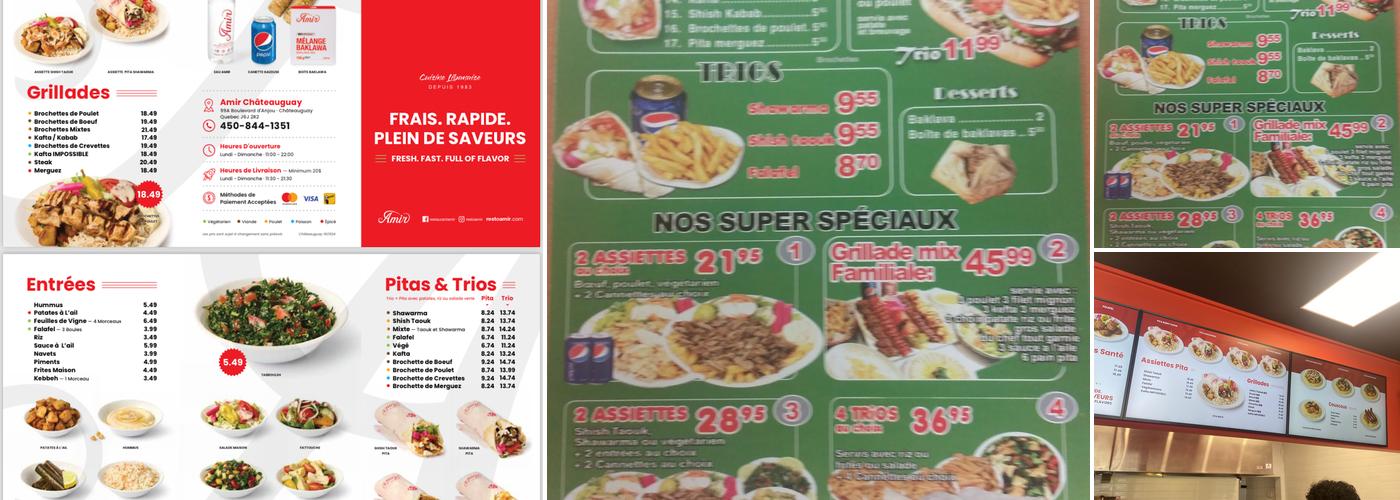 Restaurant Amir Menu