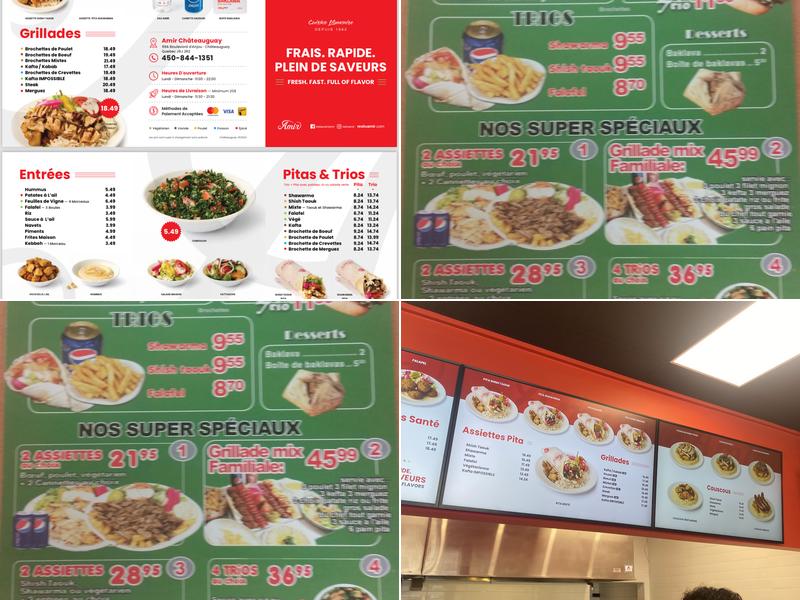 Restaurant Amir Menu