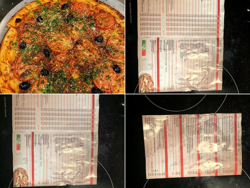 Mercuri Pizzeria Menu