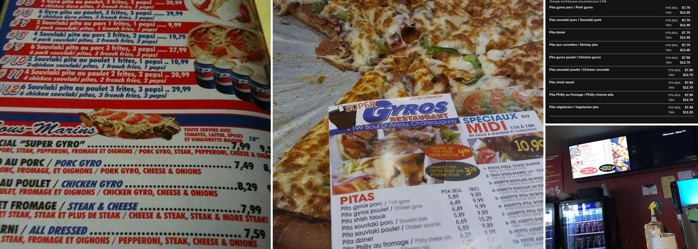 Super Gyros Menu