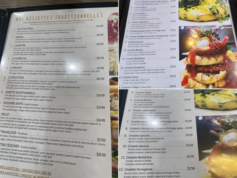 Benedictine Menu