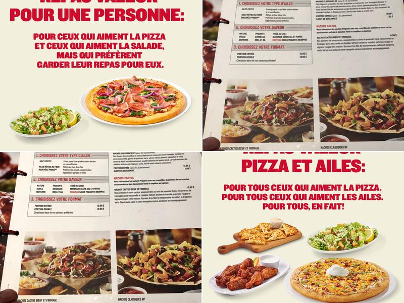 Boston Pizza Menu