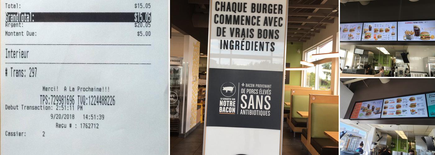A&W Canada Menu