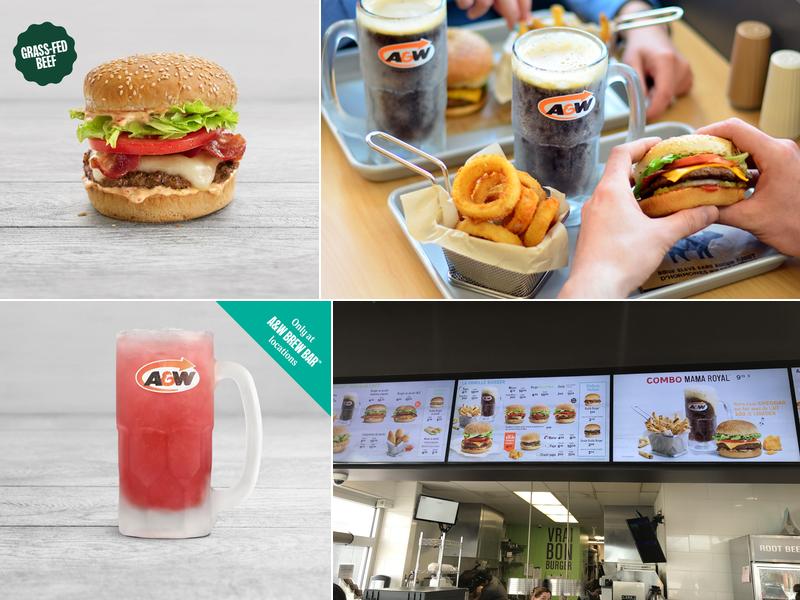 A&W Canada Menu