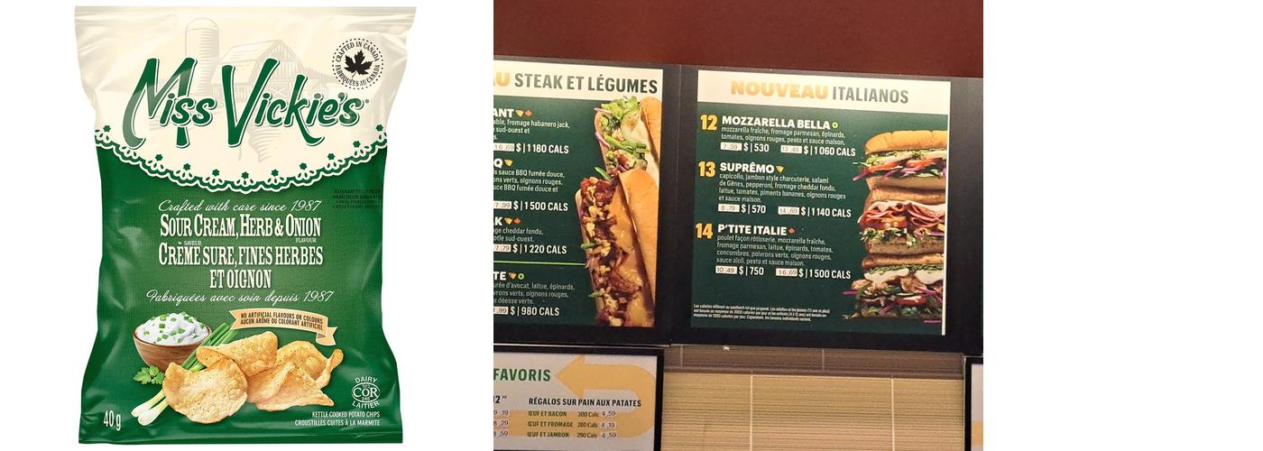 Subway Menu